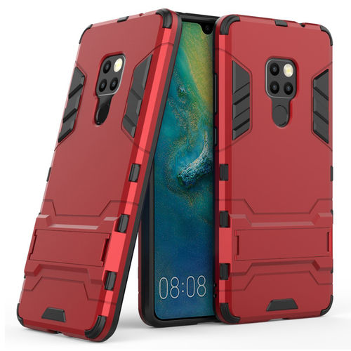 Slim Armour Tough Shockproof Case & Stand for Huawei Mate 20 - Red
